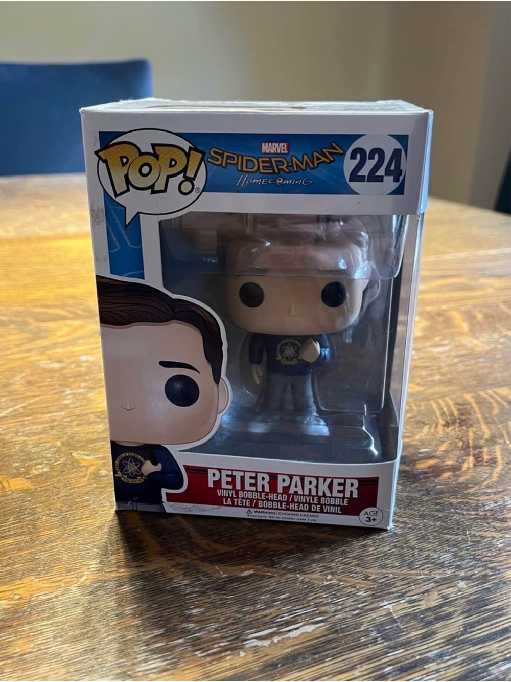 Funko Peter Parker Vinyl Figure — Blue, White, Red